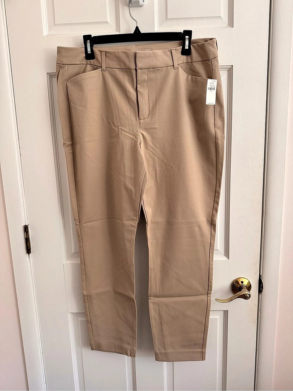 Old Navy High-Waisted Pixie Skinny Ankle Pants Straight Leg Pants Brown Size 16